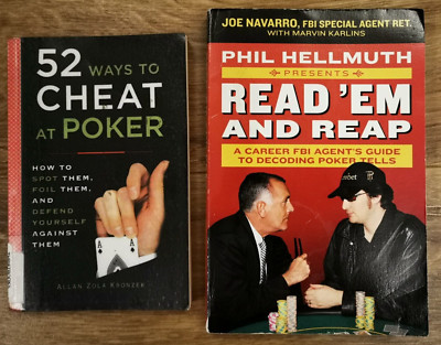 Poker Buch Konvolut: Phil Hellmuth präsentiert Read'em and Reap + 52 Möglichkeiten zu cheat 