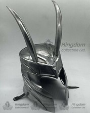 New Medieval Viking Loki Sliver Mild Steel Marvel Film Cosplay Helmet Gift