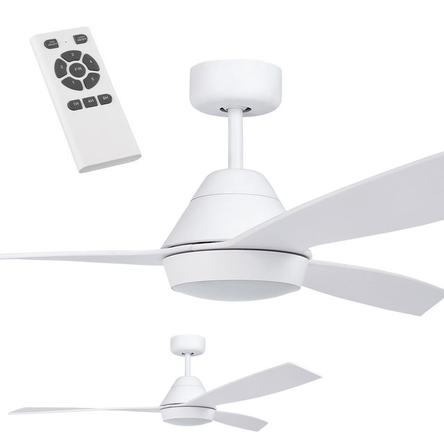 Bala 283013 Dual Mount Ceiling Fan With Bowl Light Kit 130cm White