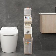 Narrow Bathroom Standing Storage Cabinet, Slim Organizer Cabinet with Drawers