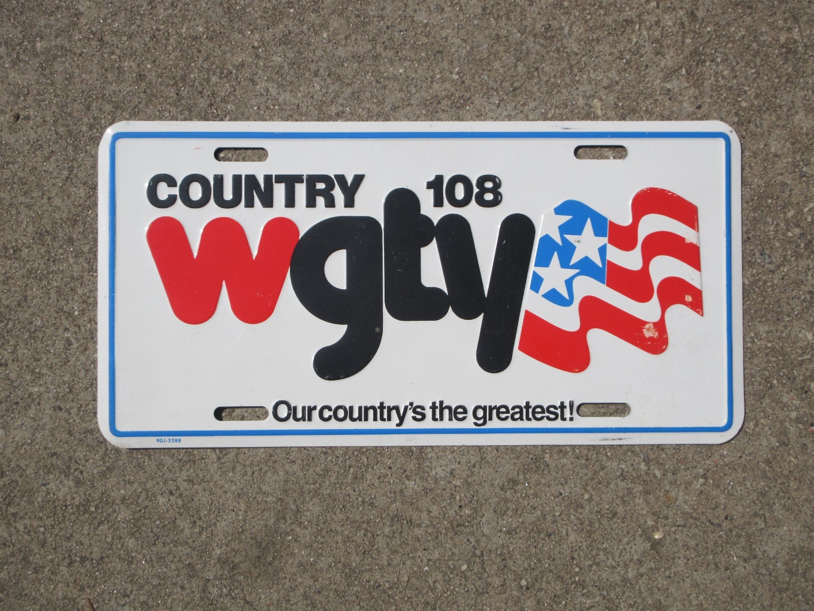 Wgty Country 108 WGTY Booster License Plate Music York Adams County PA ...