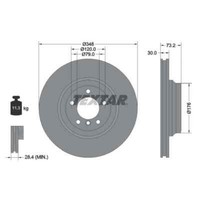 Textar 2X Bremsscheibe 92155305