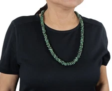 Authentic Vintage Native American Serpentine Necklace Handmade Jewelry