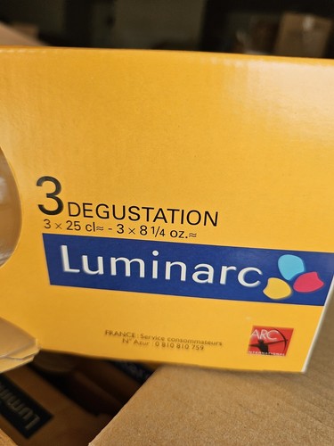 Luminarc 3 x 81/4"oz snifter glasses - Picture 2 of 6