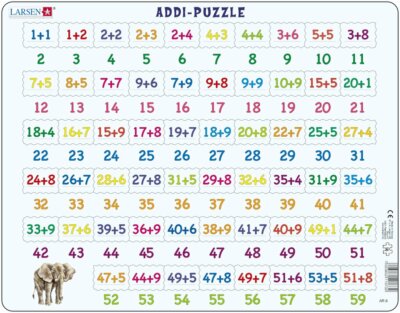 Larsen Addi-Puzzle Additionsaufgaben 58 tlg.