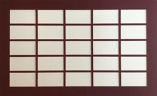 STANDARD SIZE 25 CIGARETTE CARD MOUNT - In Green Black Maroon Ivory Blue Brown