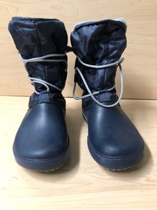 Crocs Botas De Invierno Azul Marino Mujer Talla W6 | eBay