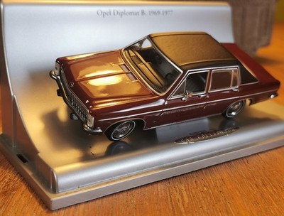 1:43 Minichamps Opel Diplomat B 1969-1977 Rot OVP neuwertiges Vitrinenmodell