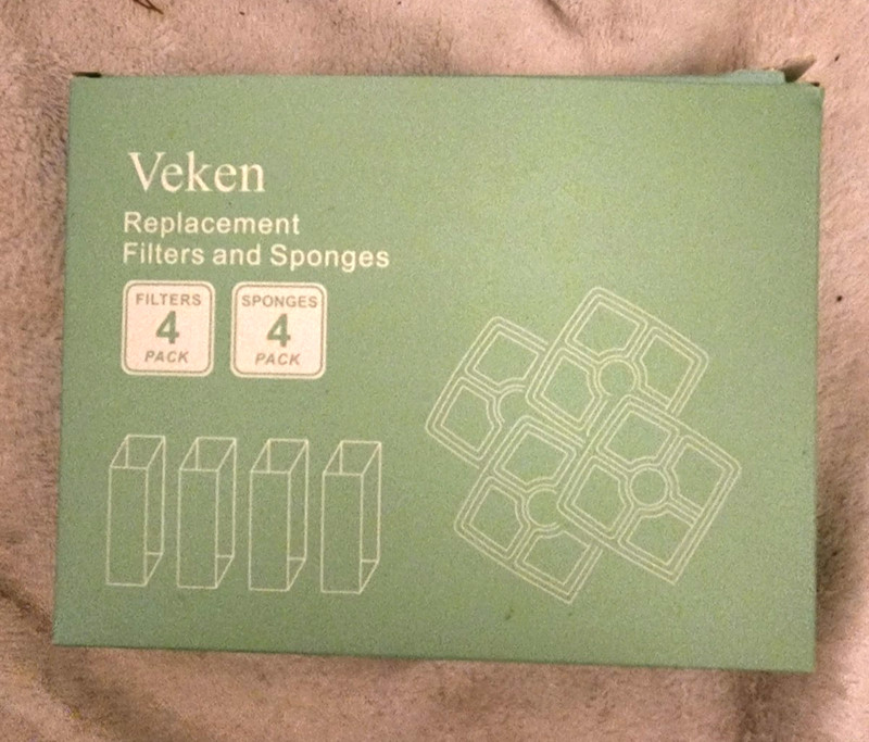 Veken Replacement Filters 84oz/2.5L Cat Dog Pet Water Fountain 1 filter
