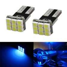 Ultra Blue 168 194 2825 T10 Wedge Smd Led Bulbs For Car Interior Map Dome Lights