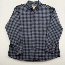Woolrich Plaid Long Sleeve Button Down Shirt Men's Size XLarge