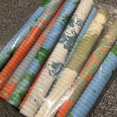 (10er Pack) Premium Qualität Coil Camouflage Spirale Klasse 1 Cricketschläger Griffe 