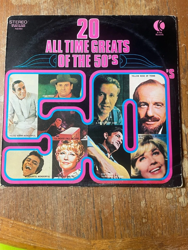 20 All Time Greats of the 50's - UK Compilation LP Vinyl Record K-Tel NE490 VG - Image 2 of 4