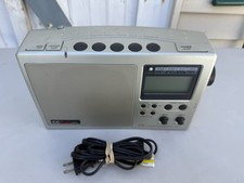 CC Radio Plus DX AM/FM/TV/ Weather Band Receiver + Alert w/Alarm Clock TESTED