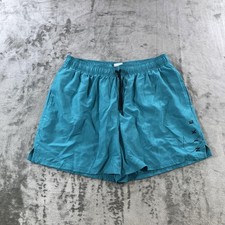 Nike Swim Trunks Shorts Mens XL Teal Blue Mesh Lined Quick Dry Pockets Logo