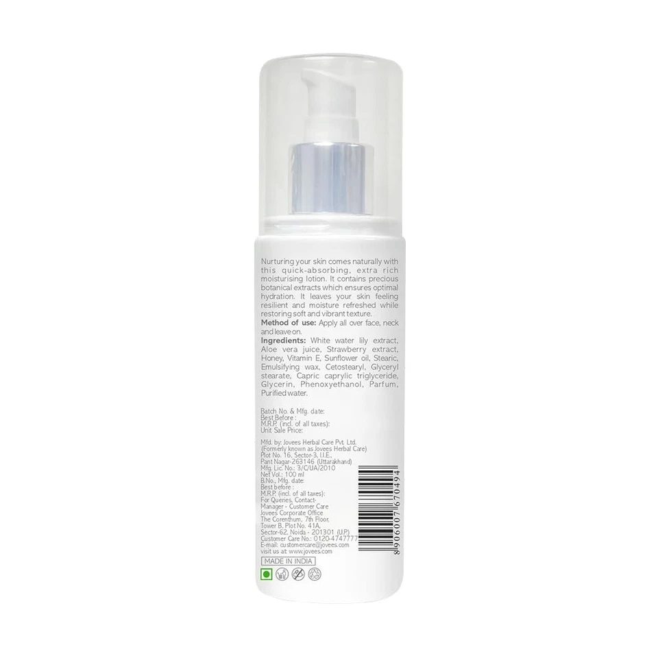 Jovees Herbal White Water Lily Moisturizing Lotion 100ml - Image 2 of 4