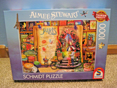 SCHMIDT 1000 PIECE PUZZLE SOUVENIR: MEMORIES OF PARIS AIMEE STEWART 2025 IN HAND