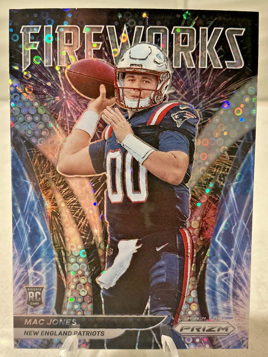 2021 Prizm Mac Jones Fireworks RC Prizm No Huddle #F-25 Patriots