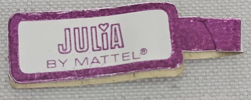 1960s Vintage Barbie JULIA Mattel Foil Complete Wrist Tag Original Hong Kong