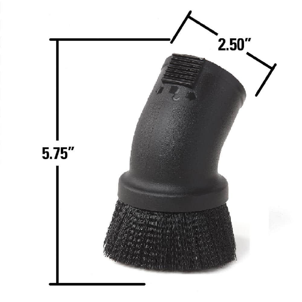 2-1/2 in. Locking Dusting Brush Accessory Shop Vac Attachment for RIDGID Wet Dry