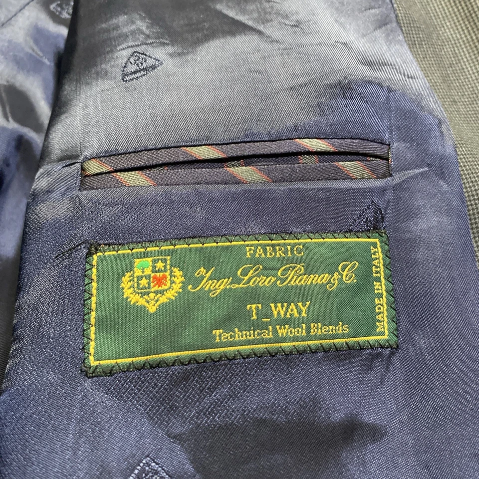 Daniel Cremieux Loro Piana T-Way Wool Blazer Arthur CT Micro Houndstooth 46R - Image 4 of 4