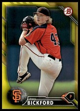 2016 Bowman #BP72 Phil Bickford Prospects Yellow San Francisco Giants NM+