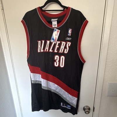 Reebok Rasheed Wallace #30 Portland Trail Blazers NBA Men s Jersey L Black