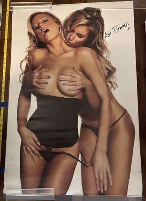 Original Abi Titmuss Sexy Handbra Blonde Girls Vintage Poster 24x36