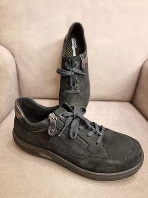 Helvesko Schnürschuhe Damen 41 schwarz breiter Fuß