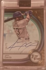 2025 Topps Five Star - Autographs Adolis Garcia #FSA-AG Aqua 58/75 (On Card AU)