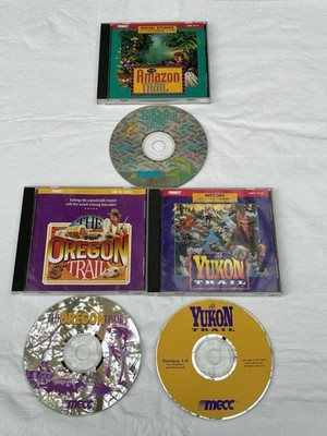The Oregon, Amazon & Yukon Trail Lot (PC CD-ROM MECC) For Windows / Mac