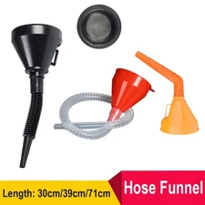 Hose Plastic Funnel With Strainer for Car Truck Boat Engine Oil/Gasoline Change