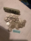 1963-P&D Silver Dimes  Roll Of 50 XF-UNC