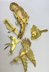 Gold Tone Multicolor Enamel Bird Brooches 36.9g — photo 4