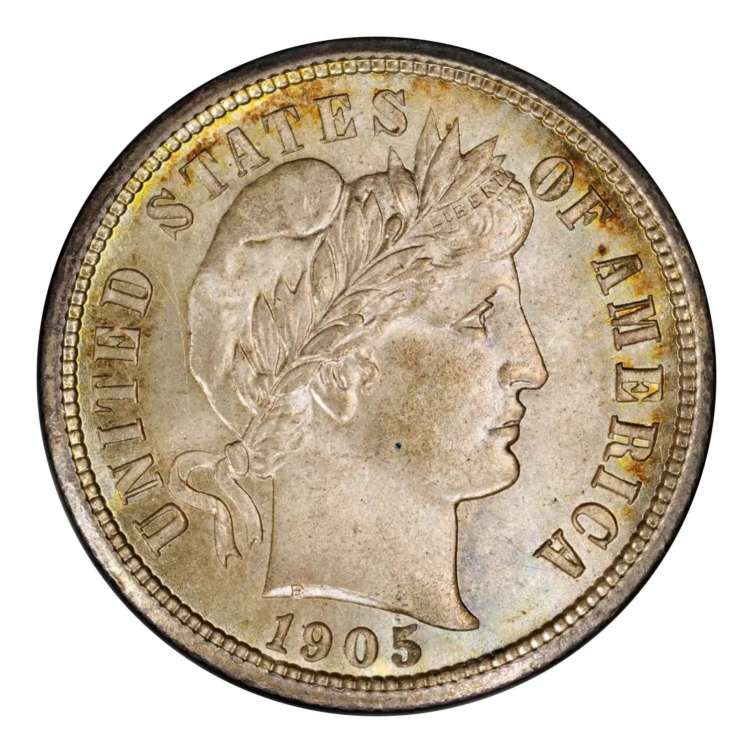 1905-O Barber Dime PCGS MS-67 CAC