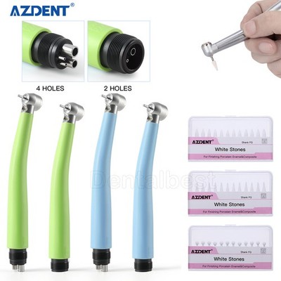 Dental Round White Stone Bur Polishing FG Burs /Dental LED High Speed Handpiece