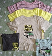 H&M 5er-Pack Jungen T-Shirts Kurzarm Rundhals...
