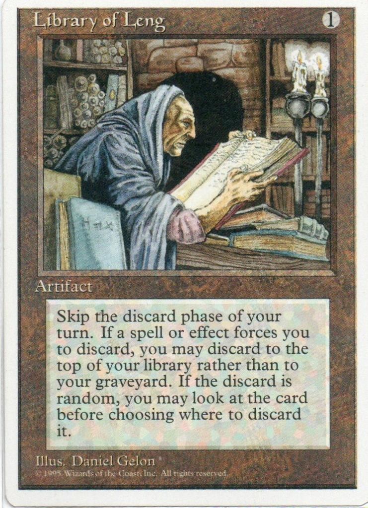 MTG: Fourth Edition: Library of Leng: Lightly Played Condition