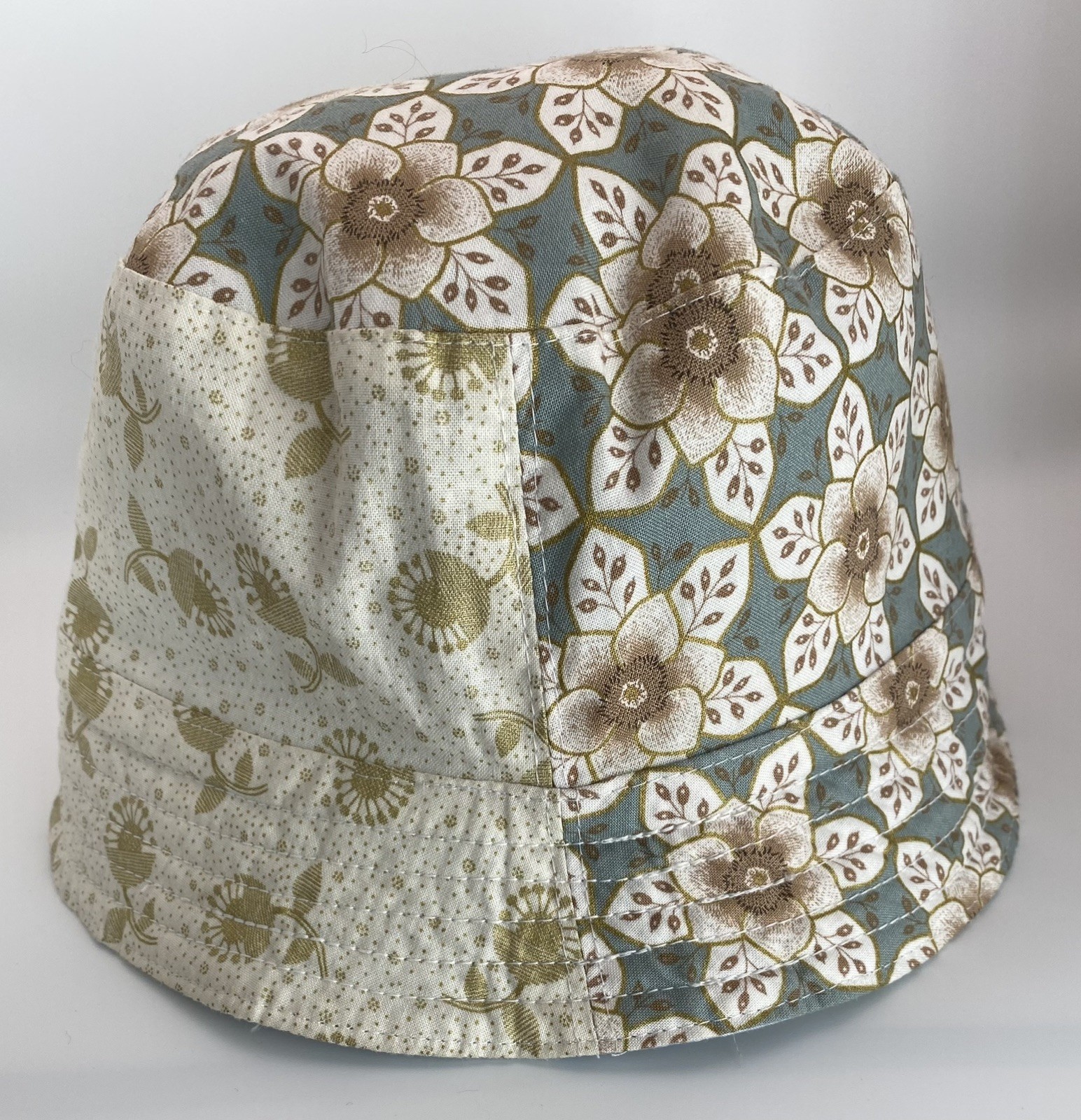 Fun Reversible Patchwork Cotton Fabric Bucket Hat… - image 6