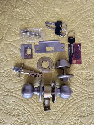 High Security Stainless Steel Combo Lock Set with Keyed-Alike Door Knob Deadbolt