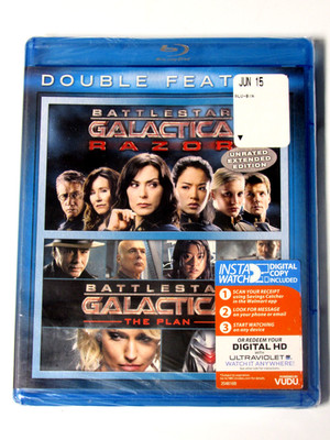 NEW Battlestar Galactica: Razor +  The Plan (Blu-ray double feature) NEW + FREE