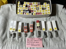 Lot Of 60 Radio Audio Vacuum Tubes 0A2 0B2 6AN5 6AL5 6AH6 6AG5 MOST TESTED RCA