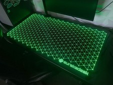 EUREKA ERGONOMIC RGB Led Gaming Desk Tempered Glass Desktop 110x60Cm Computer Ta