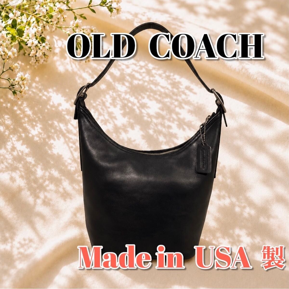 Vintage Coach 9823 Legacy West Hobo Leather Bucket Black Shoulder