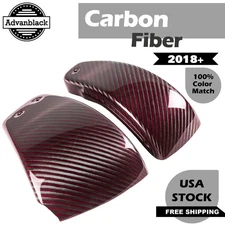 Carbon Fiber Ribbed Side Battery Cover Fits M8 2018+ Harley Softail Low Rider ST