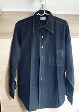 Strawbridge Clothier Vintage BRAND NEW 60’s/70’s Button Down, Stitched Contrast