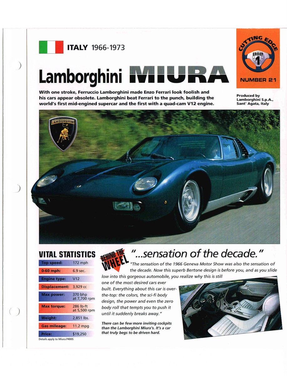 洋書 Lamborghini Miura/P.Coltrin&J.F.Marchet Lamborghini Miura/P.Coltrin&J.F.Marchet