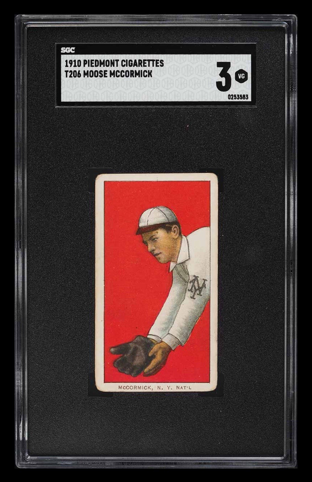 1909-11 T206 Moose McCormick SGC 3 Piedmont 