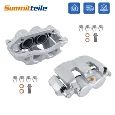 2PCS Front Brake Calipers w/ Brackets For Dodge Ram 1500 Dakota Chrysler Aspen