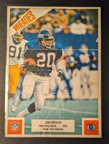 *RARE* 1987 Starline Wheaties #8 Joe Morris 5x7 Mini Poster - Picture 3 of 3